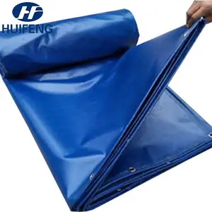 610GSM PVC Coated Polyester Fabric PVC Tarpaulin Roll For Pool Cover Tarp