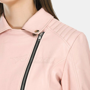 Chaqueta de Cuero para Mujer, Color Sólido, Invierno, Tejida, Transpirable, Diseño y Talla Personalizados - Product Image 6