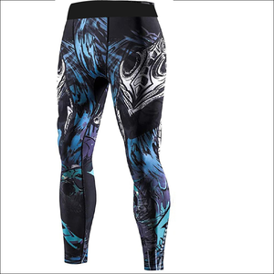 Leggings d'entraînement personnalisés en gros pour hommes, collants de gymnastique et guêtres élégants imprimés en différentes couleurs, ensembles de vêtements de fitness pour adultes - Product Image 4