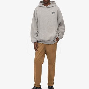 Couleur personnalisée Sweats à capuche surdimensionnés de haute qualité Logo personnalisé Sweats à capuche surdimensionnés pour hommes en vente en ligne - Product Image 2