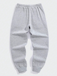 Men Drawstring Waist Sweatpants Solid <b>Elastic</b> Waist Sweatpants Manufacturer Fleece Joggers Men Sweatpants Autumn Men Sweat Pants - Product Image 6
