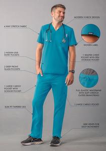 Uniformes de gommage médical femmes gommage infirmière uniforme haut pour l'hôpital Service OEM - Product Image 2