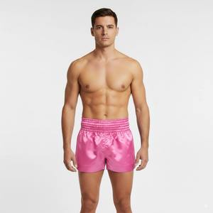 กางเกงมวยไทยแบบสั่งทำพร้อมโลโก้ ดีไซน์ใหม่ล่าสุด แบบซับลิเมชั่น ทนทาน ยืดหยุ่น แห้งเร็ว สีดำ สำหรับ MMA และมวยไทย - Product Image 3