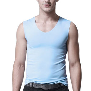 Venta al por mayor de los hombres personalizados Top chaleco sin mangas gimnasio desgaste chaleco para los hombres ropa de casa sin mangas Top transpirable - Product Image 3