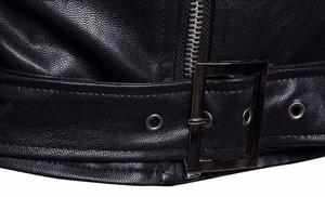 แจ็กเก็ตหนังกันลมคุณภาพพรีเมียมของผู้ชายสไตล์ตะวันตกที่หรูหรามีดีไซน์และ MS-LJ-03โลโก้ที่ปรับแต่งได้สีดำ - Product Image 6