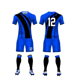 Sportswear Men's Football Uniform Custom Printing Soccer Wholesale 100% Polyester Sublimation SU-0157