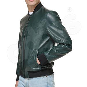 Nouvelle arrivée de blouson aviateur coupe-vent réversible de style vintage en cuir véritable pour hommes dans des couleurs personnalisées - Product Image 6