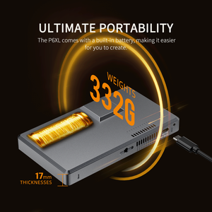 Moniteur de terrain pour appareil photo DSLR FEELWORLD P6XL 6 pouces en aluminium avec batterie intégrée, HDMI, haute luminosité 1200 nits, écran tactile - Product Image 5