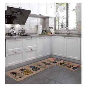 Ensemble de tapis de cuisine double couche sur mesure, surface en lin absorbant, base en caoutchouc antidérapante, tapis de sol rembourrés originaux - Lavables ! - Product Image 5