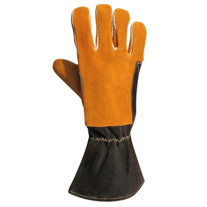 Guantes de soldadura por encargo precio bajo al por mayor guantes de trabajo de invierno con cuero Partido de vaca - Product Image 2