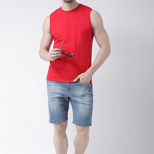 เสื้อกล้ามออกกำลังกายแขนกุดแห้งเร็วสำหรับผู้ชายเสื้อกล้ามสำหรับออกกำลังกายเพาะกายวิ่งเสื้อถักแบบธรรมดาสำหรับออกกำลังกายพลัสไซส์ OEM - Product Image 5