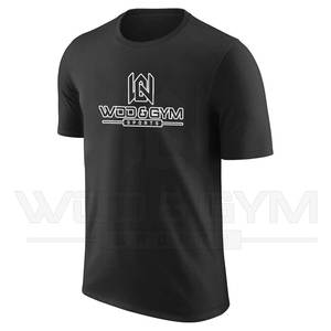 OEM ODM เสื้อยืดผู้ชายแบบแห้งเร็ว, เสื้อยืดผ้าฝ้ายโพลีเอสเตอร์สีพื้นไซส์ใหญ่โลโก้ด้านหน้าแขนสั้น - Product Image 3