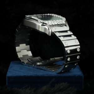 Reloj de Lujo para Hombre, Totalmente Cubierto de Diamantes, de Acero Inoxidable, Estilo Hip Hop Deportivo, Movimiento ETA, Resistente al Agua, Esfera Analógica - Product Image 3