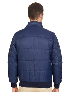 Chaqueta de Invierno Unisex, Chaqueta Bomber Acolchada para Hombre, Relleno de Algodón Acolchado de Nailon, Manga Larga, Estilo Casual, Largo Estándar, para Temporadas de Monzón - Product Image 4