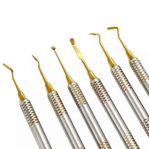 Juego de 6 escaladores dentales manuales de acero inoxidable, instrumento de llenado compuesto, Kit CE, equipos dentales, instrumentos quirúrgicos - Product Image 3