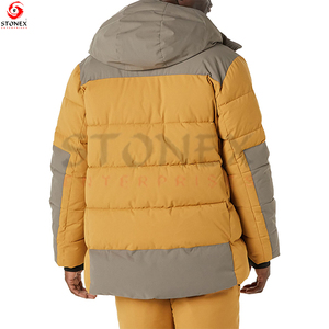 Meilleures ventes Veste d'hiver grande taille pour hommes Fermeture à glissière Toile légère Logo personnalisable-Fabricant direct - Product Image 3