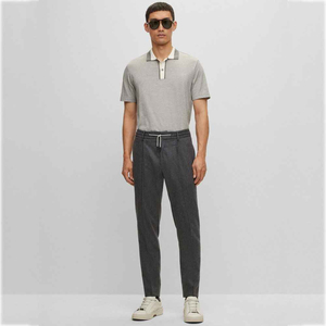 Polo informal para hombre, diseño de moda sencillo con logotipo personalizado, alta calidad, transpirable, talla grande, patrón sólido, precio - Product Image 6