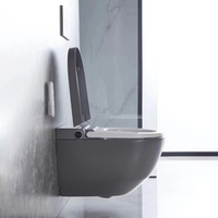 Nouveau Produit : Toilettes Intelligentes en Céramique Grise, Multifonctionnelles avec Commande Automatique à Distance