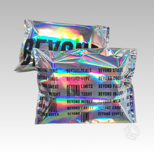 Tùy chỉnh bạc lá gửi thư Túi tự dính Holographic Laser Poly bưu phẩm quần áo bao bì túi - Product Image 5