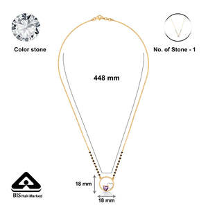 วงแหวนทองคำ Mangalsutra สำหรับเธอ - เครื่องประดับสะสมทางวัฒนธรรม - Product Image 6