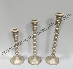 Bougeoir en aluminium plaqué or 2026 - Design d'art moderne pour la décoration de la maison, bougeoir unique et élégant - Product Image 2