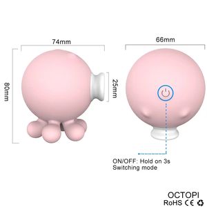 Factory Price Cute Handhold Heating Female Pussy Sex Toy Massager octopus <b>Sucking</b> <b>Vibrator</b> for Woman - Product Image 5