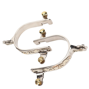 Horse Spurs West Cowboy Horse Boot Spurs Decoración Rider Spurs Aleación de zinc Spurs Riding Horse Accesorio - Product Image 4