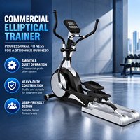 Elliptique de qualité commerciale BN avec pédalier ergonomique et faible contrainte articulaire pour salle de sport et studio – Vente en gros