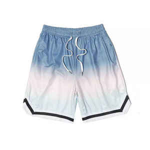 Short en maille de gymnastique pour hommes à séchage rapide respirant en coton polyester imprimé Short de planche à sublimation Logo personnalisé taille haute - Product Image 6