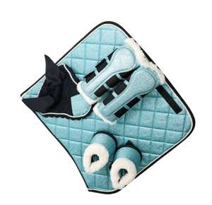 TARIQ MFG CO-Ensemble d'accessoires d'équitation avec coussin de selle matelassé, bottes à paillettes et couvre-oreilles - Product Image 4