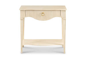 Mesa de Noche de Madera de Roble Moderna y Lujosa NAM HAI con Acabado de Espejo y 1 Cajón, Mueble Duradero para Dormitorio Contemporáneo - Product Image 2