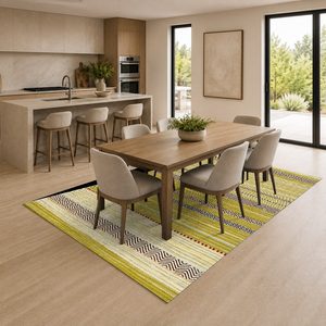 RUGS DEPOT LXDP-0691 Wholesale Beige Brown Modern Abstract Digital Printed Machine Washable Chenille Area Rug Non <b>Slip</b> - Product Image 4