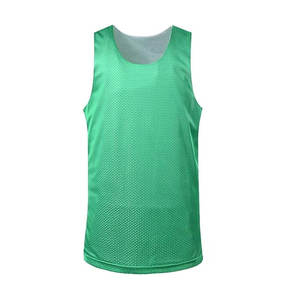 Maillot de basket-ball sans manches double face pour homme gilet double couche respirant à séchage rapide grande taille compétition étudiante sport d'équipe - Product Image 2