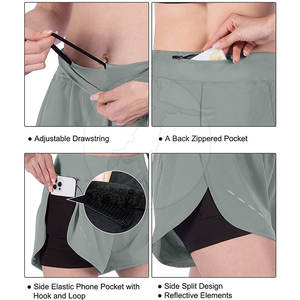 Meilleur prix Service OEM Short de course pour femme Nouveau design Polyester respirant en stock! - Product Image 5