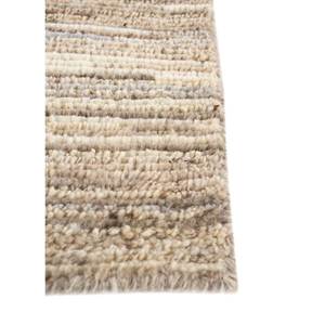 Alfombra de Lana Afgana Tejida a Mano, Color Marfil, Estilo Boho Re-1335, Diseño Abstracto a Rayas, Rectangular, para Sala de Estar, Pasillo o Entrada - Product Image 4