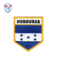 Hierro reciclado en parches bordado CHILE bandera emblema bordado Eco parches