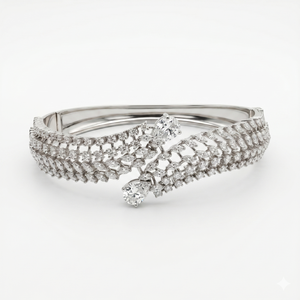 Pulsera de Plata de Ley con Diamantes de Moissanita, Elegancia Clásica, Joyería Premium - Product Image 1
