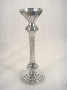 <b>Silver</b> Metal Pillar Candle Stand for Home Decor - Product Image 6