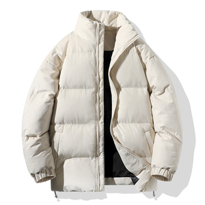 Chaqueta de Lona Personalizada de Alta Calidad al Mejor Precio para Hombre, Chaqueta Informal de Invierno Transpirable con Cierre Frontal y Tinte Liso - Product Image 5