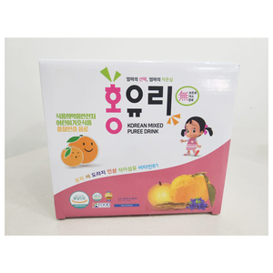 [SANTE365] Purée de fruits pour bébé Premium HongYouli 80ml * 10 paquets de jus de fruits sains contient du yuzu et de la poire - Product Image 3