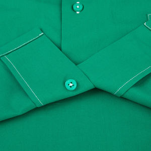 Chemise de travail pour homme à col rabattu personnalisé, anti-froissement, en coton lourd, broderie de designer, séchage rapide, respirante, chemise de bowling - Product Image 5