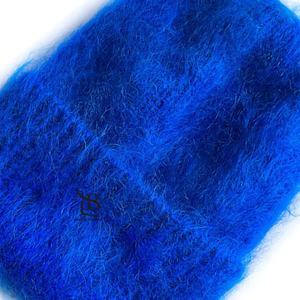 Gorro de Punto Jacquard de Mohair Unisex al por Mayor, Gorro de Invierno de Alta Gama con Imitación de Piel de Visón, Cálido y Suave para Fiestas al Aire Libre - Product Image 2