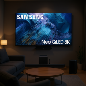 65-Inch 8K LED Smart <b>TV</b> with <b>Mini</b> LED Soundbar Subwoofer Home Theater System - Product Image 3