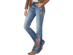 Jeans de Moda con Bordados y Agujeros para Mujer, Estilo Europeo y Estadounidense 2025-2026, Pantalones de Pierna Ajustada - Product Image 3