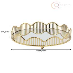 ถาดโลหะตกแต่งสแตนเลสสำหรับเสิร์ฟอาหารในเดือนรอมฎอน |   โลโก้สีสันปรับแต่งได้ ยกระดับประสบการณ์การรับประทานอาหาร - Product Image 3