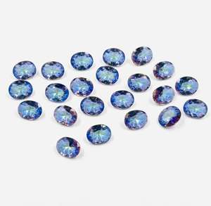 Gema de Topacio Místico Azul Natural de Alta Calidad, Corte Ovalado de 8x10 mm, Gema Suelta con Efecto de Cambio de Color, Tasbih, Certificado de Terceros - Product Image 2