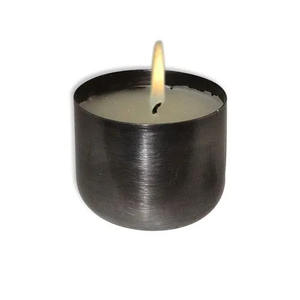 Tarro de vela de Metal de forma redonda de aspecto maravilloso, acabado dorado brillante para el hogar y decoraciones navideñas, tarro de vela de hierro - Product Image 3