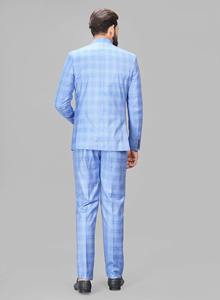 Ropa Formal básica con cuello redondo para hombre, traje de poliéster de 2 piezas, ajuste Regular largo, antiarrugas, transpirable, atuendo Jodhpuri Scoot La - Product Image 3