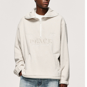 Sudadera con capucha de moda de nuevo diseño para hombre, jersey con cremallera de 2025 cuartos de alta calidad, jersey para hombre, sudadera con cremallera de lana Polar - Product Image 2