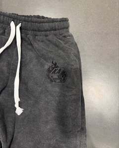 ชุดวอร์มผ้าฟลีซแบบมีฮู้ดสำหรับผู้ชายไซส์ใหญ่ ทรงหลวม แห้งเร็ว สไตล์สตรีทแวร์ สีพื้น แต่งลายปัก ย้อมสีแบบแอซิดวอช มีเชือกผูก - Product Image 6